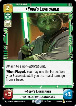 【LOF604/EN】Yoda's Lightsaber(Foil)