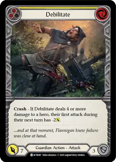 【U-WTR067/EN】Debilitate[Yellow]