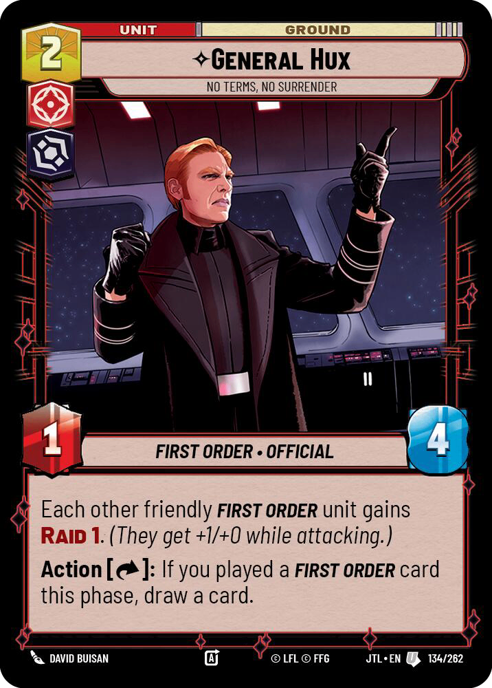 【JTL632/EN】General Hux - No Terms, No Surrender(Foil)