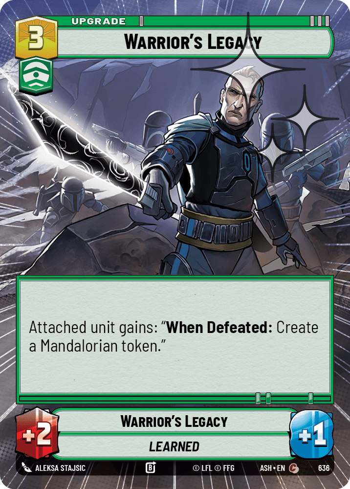 【ASH636/EN】Warrior's Legacy (Hyperspace/Foil)