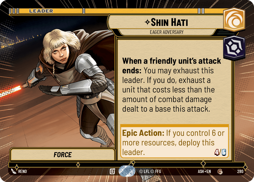 【ASH280/EN】Shin Hati - Eager Adversary (Hyperspace)