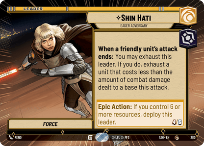 【ASH280/EN】Shin Hati - Eager Adversary (Hyperspace)