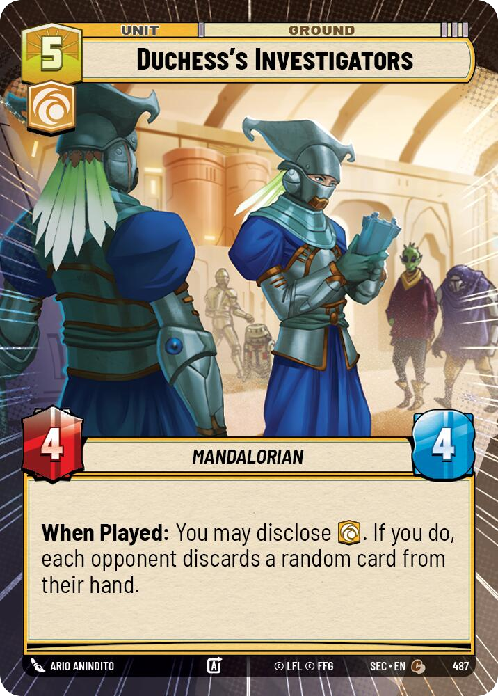 【SEC0487/EN】Duchess's Investigators (Hyperspace)