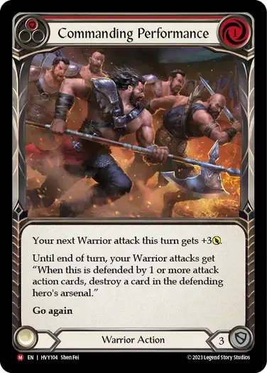 【傷あり特価】【HVY104/EN】Commanding Performance/卓越した指揮