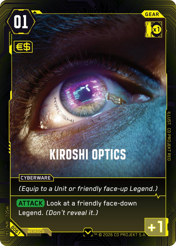 【WNCBβ061/EN】Kiroshi Optics