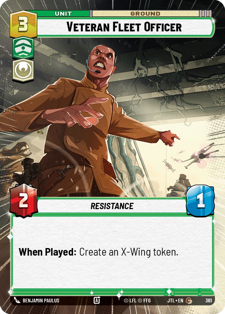 【JTL833/EN】Veteran Fleet Officer (HYPERSPACE/FOIL)