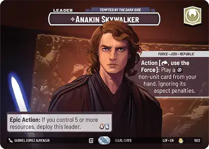 【LOF1022/EN】Anakin Skywalker - Tempted by the Dark Side(Showcase)