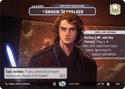 【LOF1022/EN】Anakin Skywalker - Tempted by the Dark Side(Showcase)