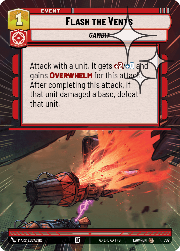 【LAW707/EN】Flash the Vents (Hyperspace/Foil)