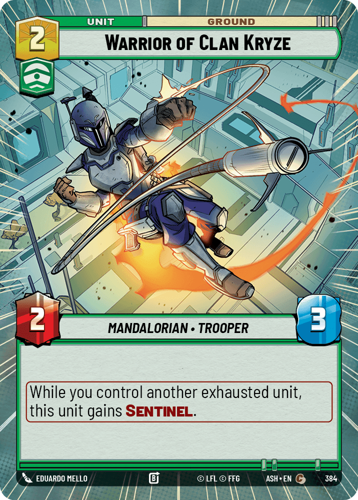 【ASH384/EN】Warrior of Clan Kryze (Hyperspace)