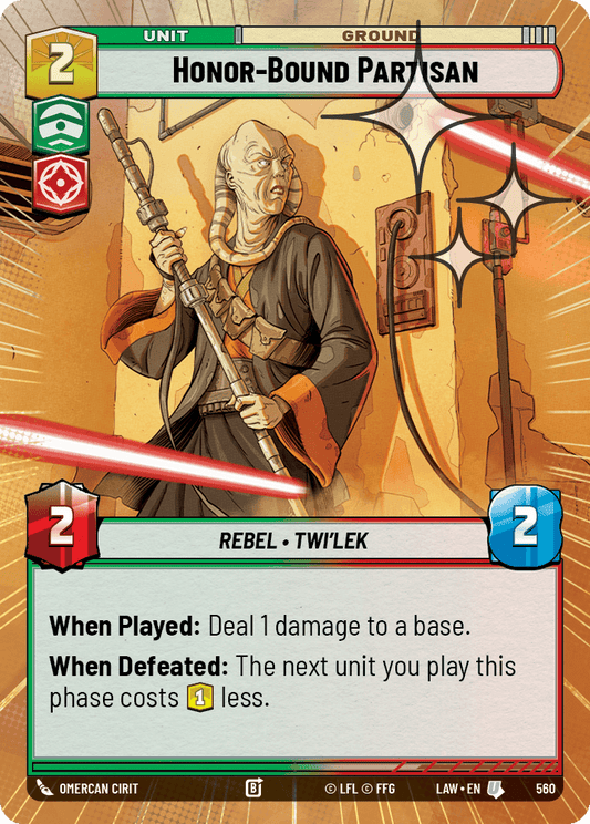 【LAW560/EN】Honor-Bound Partisan (Hyperspace/Foil)