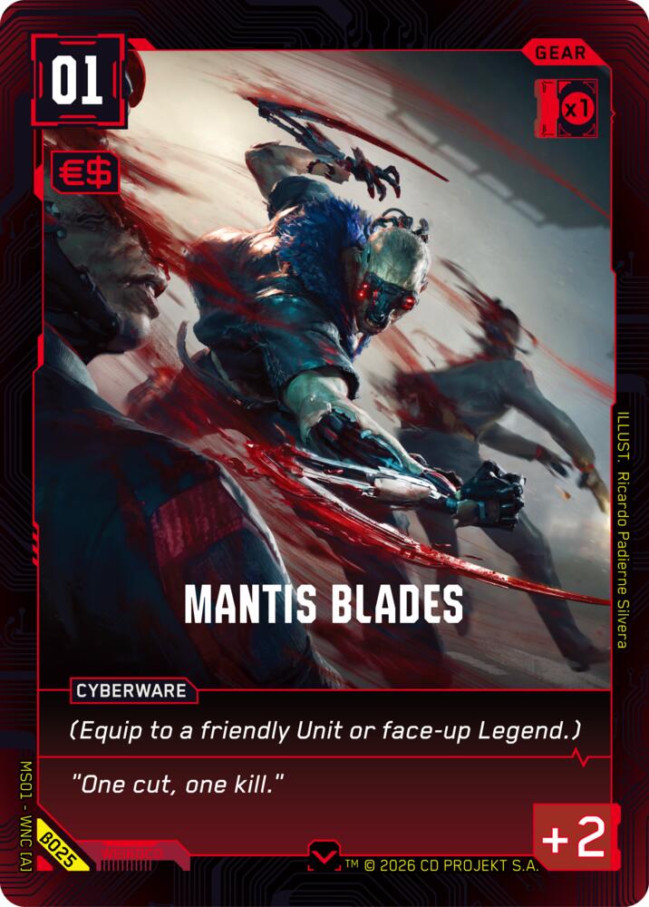 【WNCBβ025/EN】Mantis Blades