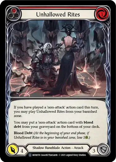 【U-MON159/EN】Unhallowed Rites[Red]
