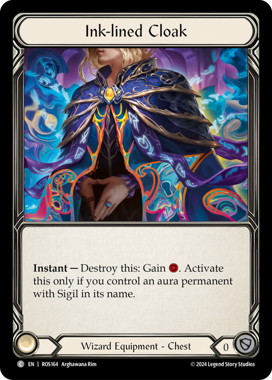 【ROS164/EN】Ink-lined Cloak/裏文様の外套