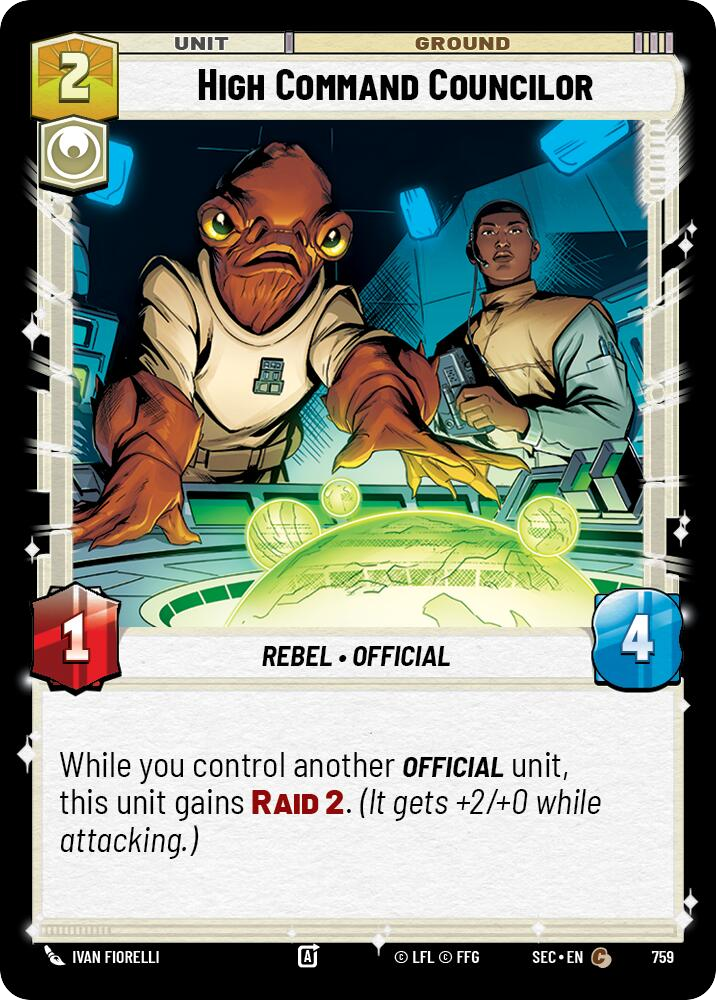 【SEC0759/EN】High Command Councilor (Foil)