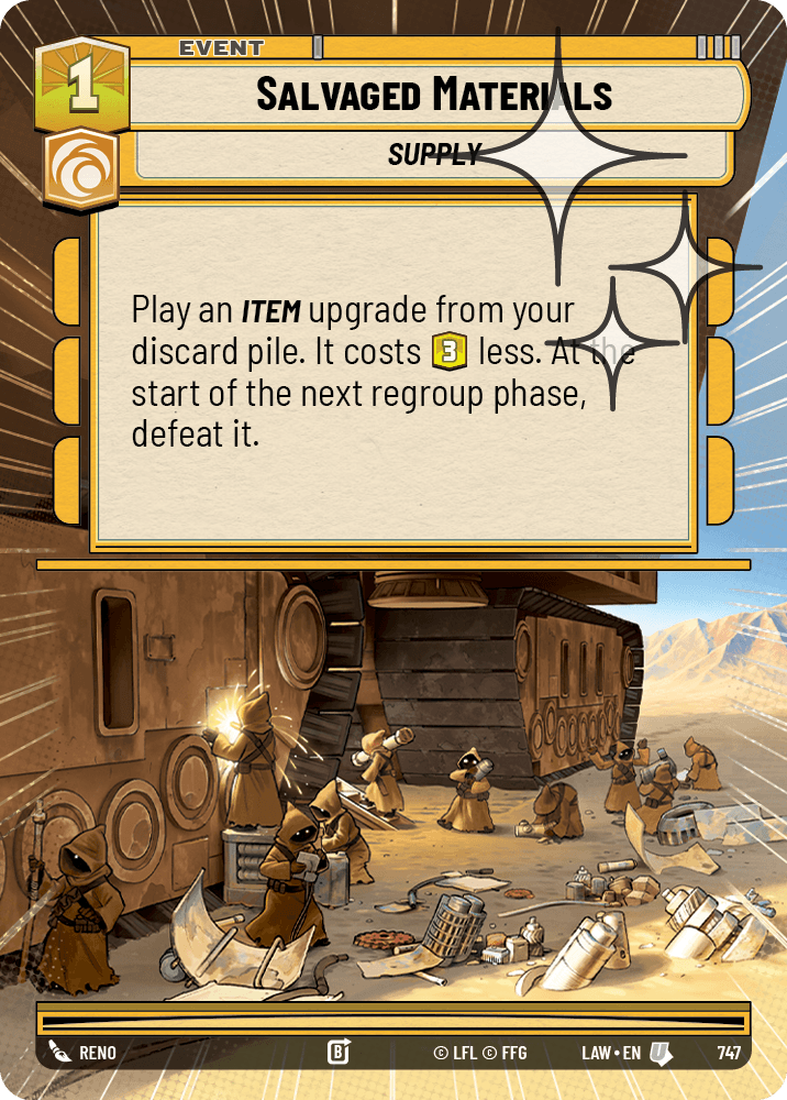 【LAW747/EN】Salvaged Materials (Hyperspace/Foil)