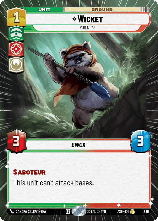 【ASH298/EN】Wicket - Yub Nub! (Hyperspace)