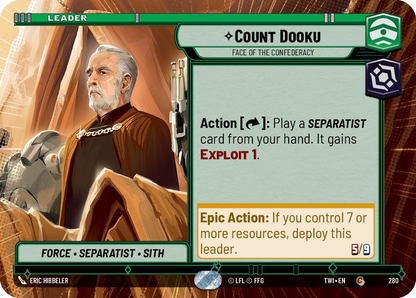 【TWI280/EN】Count Dooku - Face of the Confederacy(HYPERSPACE)