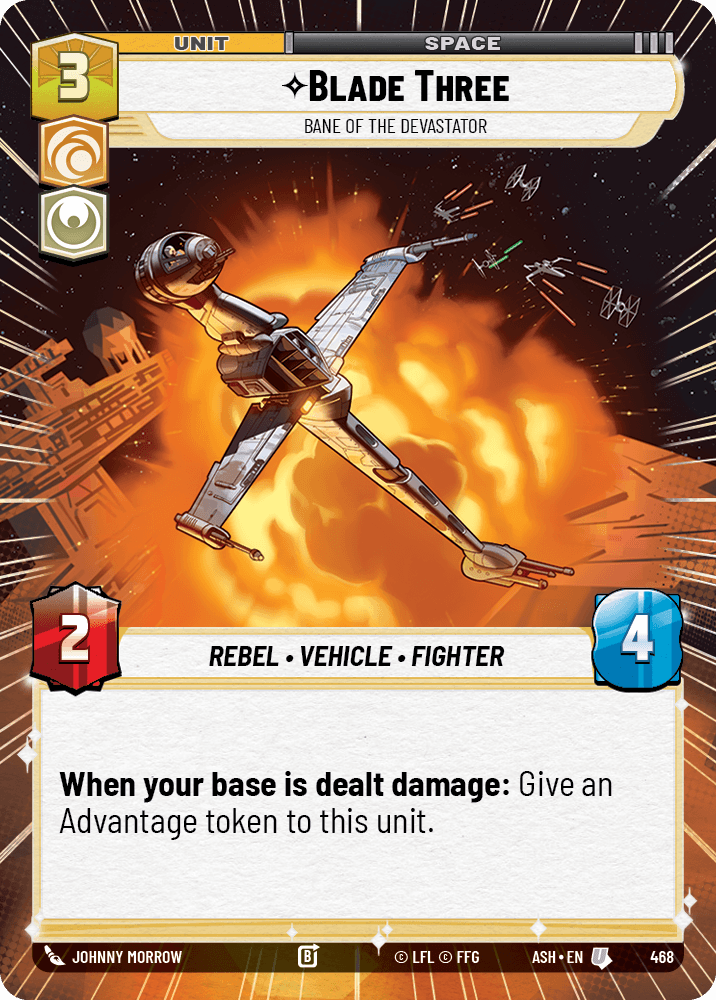 【ASH468/EN】Blade Three - Bane of the Devastator (Hyperspace)