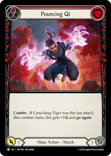 【MST182/EN】Pouncing Qi/飛びかかる氣[Red]