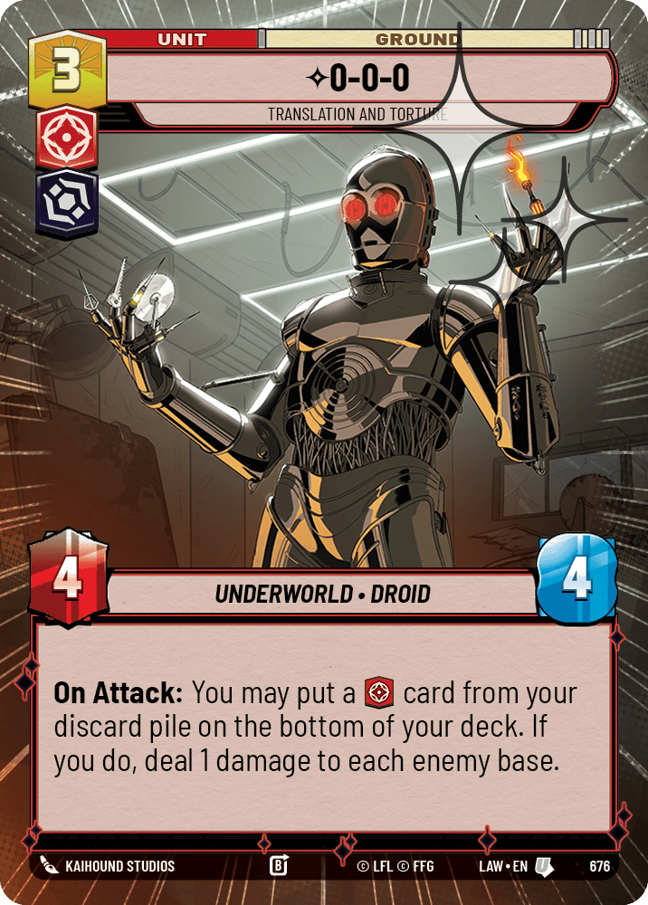 【LAW676/EN】0-0-0 - Translation and Torture (Hyperspace/Foil)