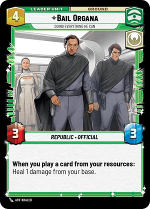 【SEC0008/EN】Bail Organa - Doing Everything He Can