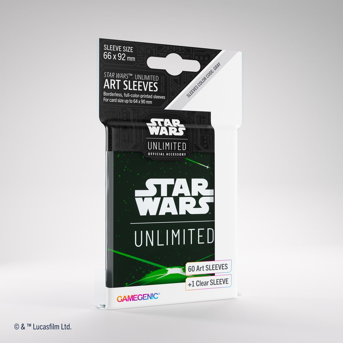 【GAMEGENIC】SWU ART SLEEVES - Card Back Green※配送方法はゆうパックをご選択ください
