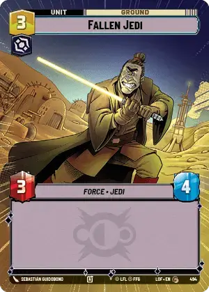 【LOF970/EN】Fallen Jedi(Hyperspace/Foil)
