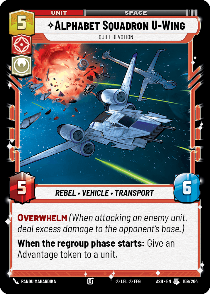 【ASH159/EN】Alphabet Squadron U-Wing - Quiet Devotion