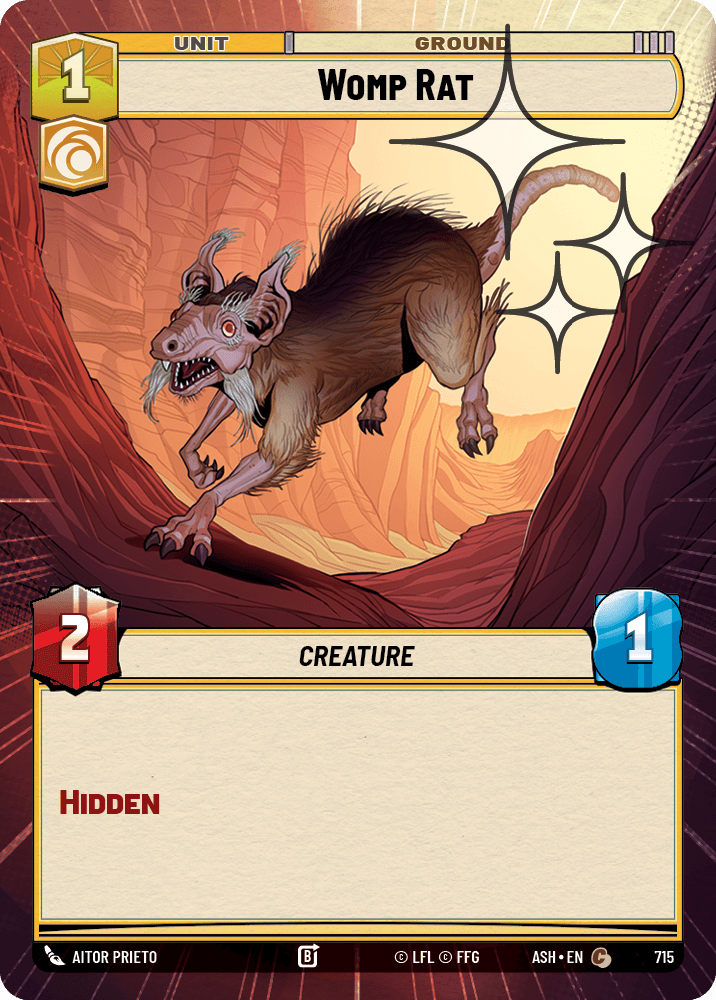 【ASH715/EN】Womp Rat (Hyperspace/Foil)