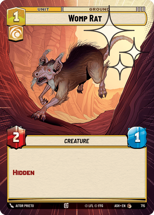 【ASH715/EN】Womp Rat (Hyperspace/Foil)