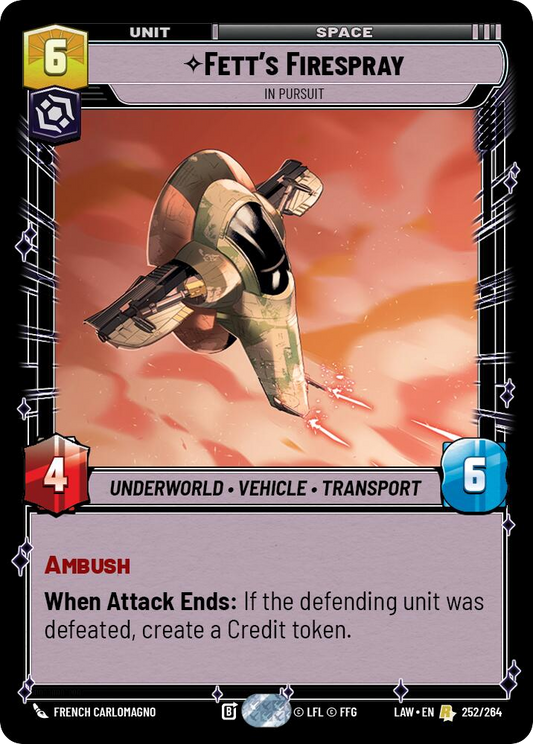 【LAW252/EN】Fett's Firespray - In Pursuit