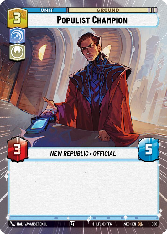 【SEC0800/EN】Populist Champion (Hyperspace/Foil)