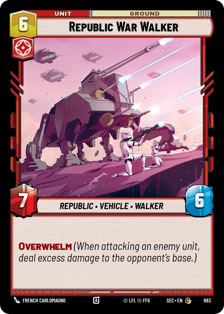 【SEC0683/EN】Republic War Walker (Foil)