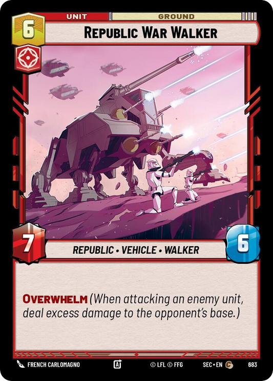 【SEC0683/EN】Republic War Walker (Foil)