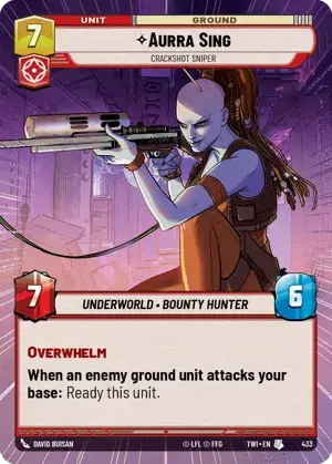 【TWI433/EN】Aurra Sing - Crackshot Sniper(HYPERSPACE/FOIL)