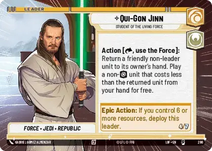 【LOF280/EN】Qui-Gon Jinn - Student of the Living Force(Hyperspace)