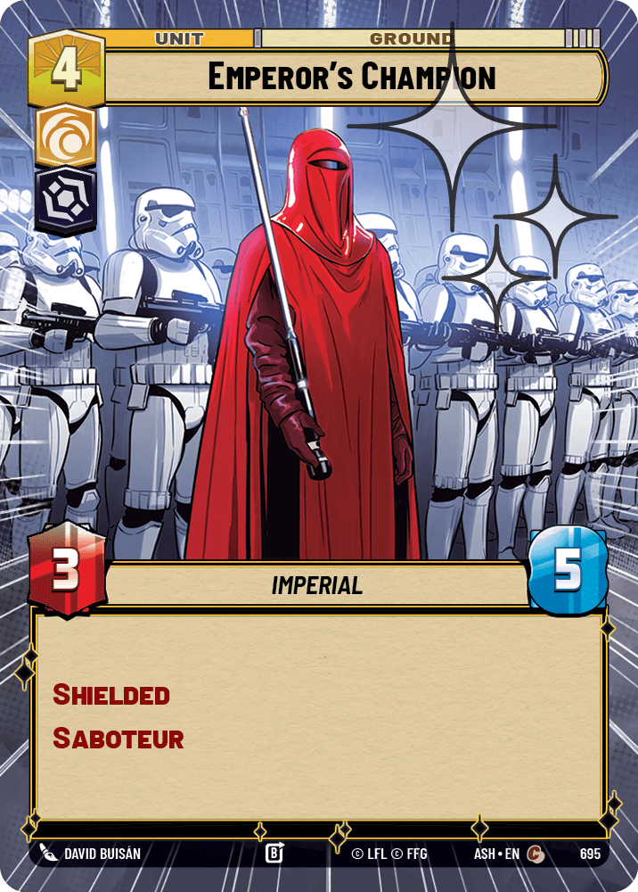 【ASH695/EN】Emperor's Champion (Hyperspace/Foil)