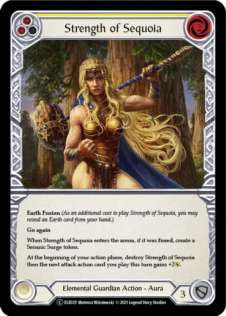 【U-ELE029/EN/RF】Strength of Sequoia[Yellow]