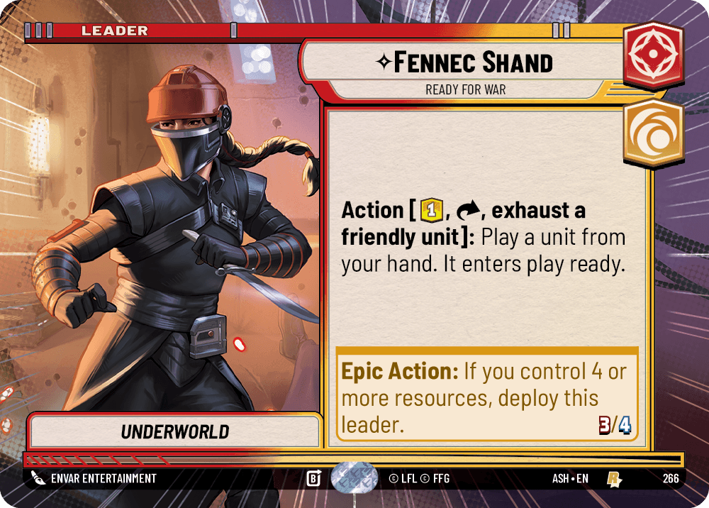 【ASH266/EN】Fennec Shand - Ready for War (Hyperspace)