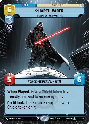 【LOF301/EN】Darth Vader - Twilight of the Apprentice(Hyperspace)
