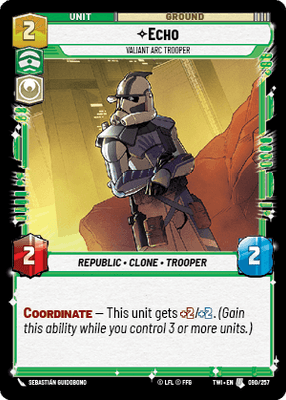 【TWI090/EN】Echo - Valiant ARC Trooper(FOIL)