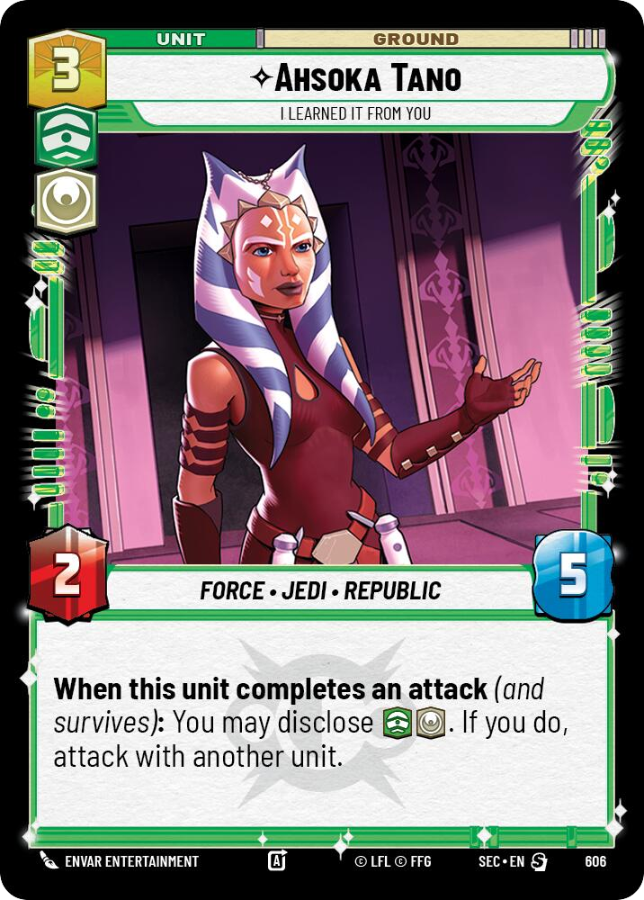 【SEC0606/EN】Ahsoka Tano - I Learned It from You (Foil)