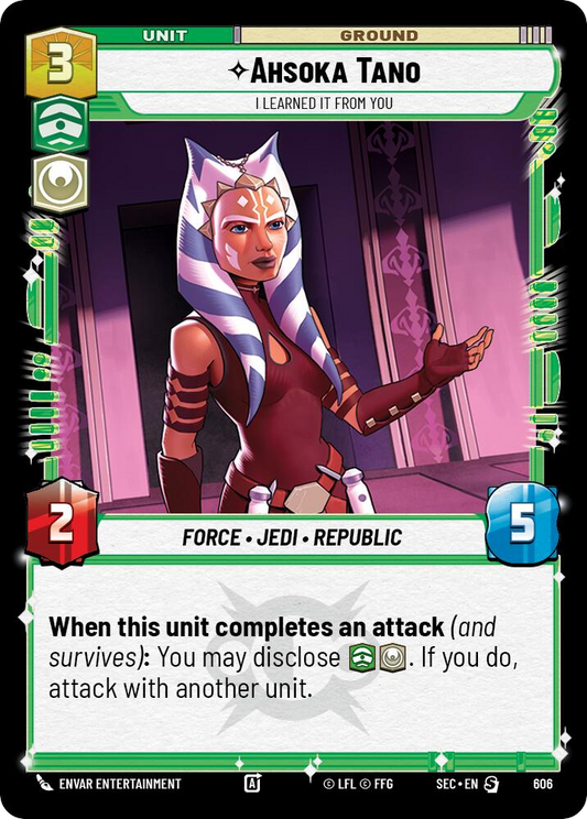 【SEC0606/EN】Ahsoka Tano - I Learned It from You (Foil)