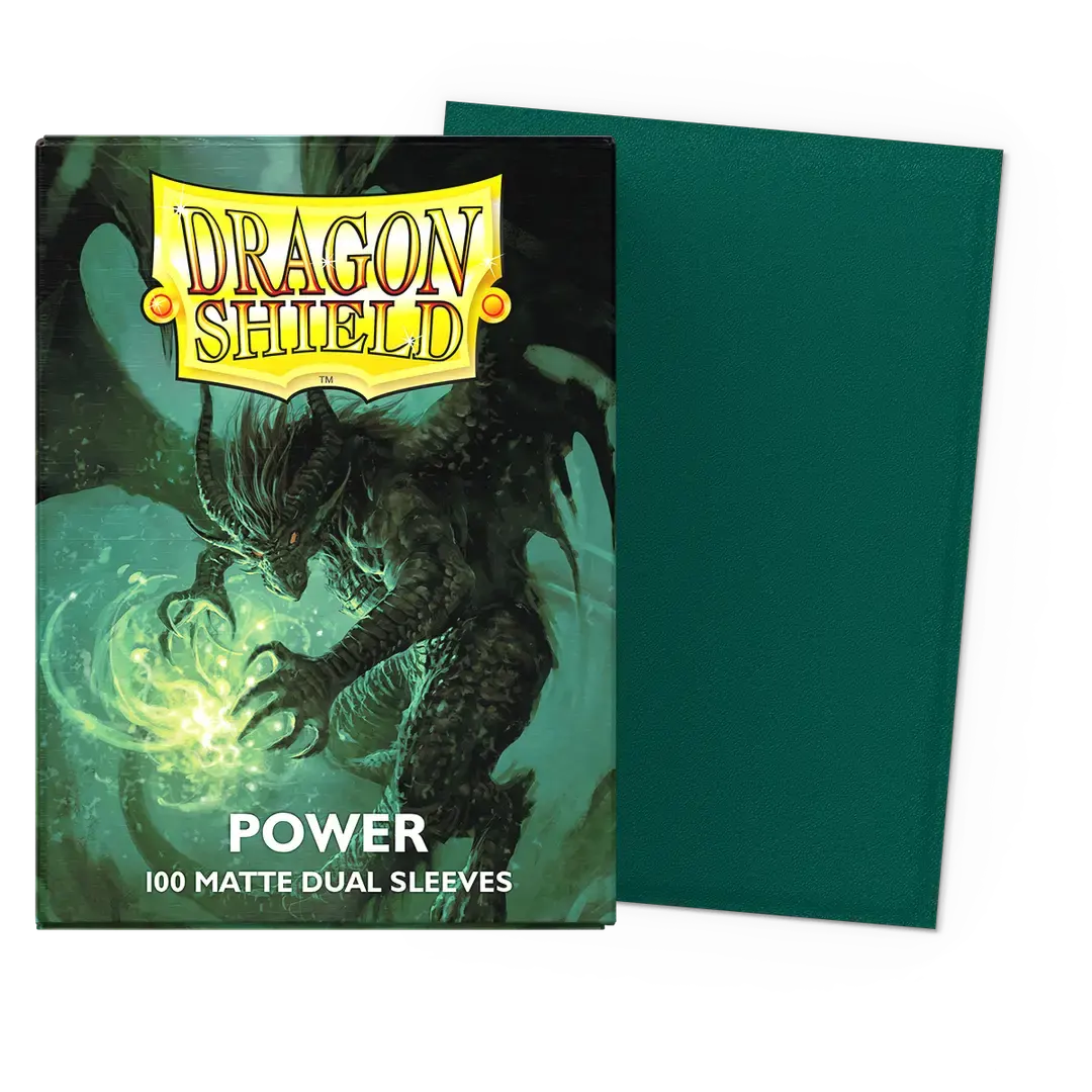 【Dragon Shield】Matte Dual - POWER(スタンダードサイズ/100枚入り)※配送方法はゆうパックをご選択ください