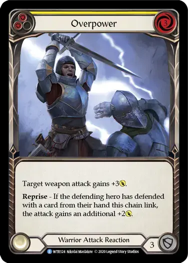 【U-WTR124/EN】Overpower[Yellow]