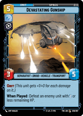 【TWI036/EN】Devastating Gunship(FOIL)