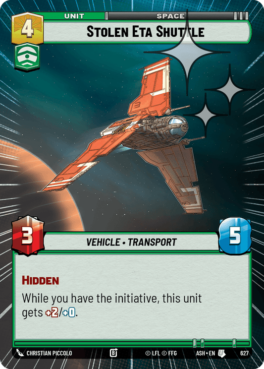 【ASH627/EN】Stolen Eta Shuttle (Hyperspace/Foil)