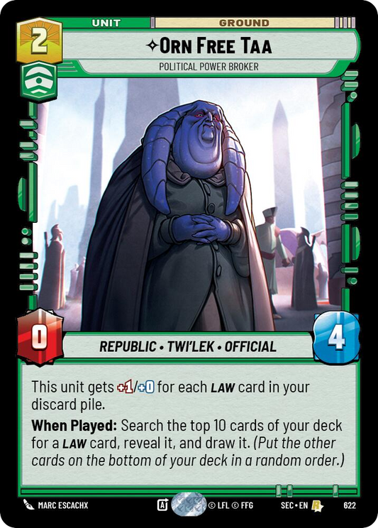 【SEC0622/EN】Orn Free Taa - Political Power Broker (Foil)