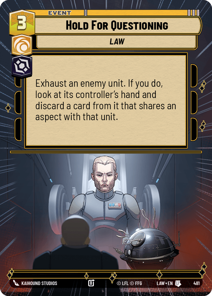 【LAW481/EN】Hold For Questioning (Hyperspace)